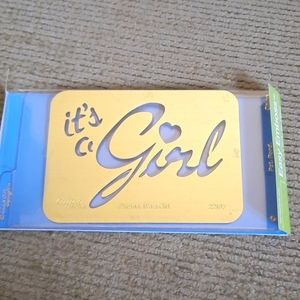 Ellison easy emboss phrase it's a girl #22197